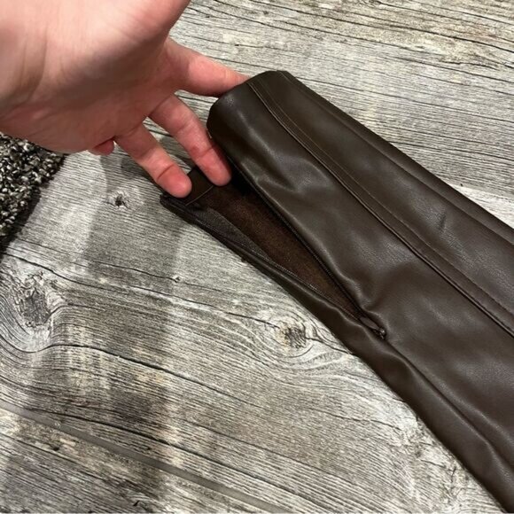 Vegan Leather & Suede Ribbed Legging - Picture 8 of 16